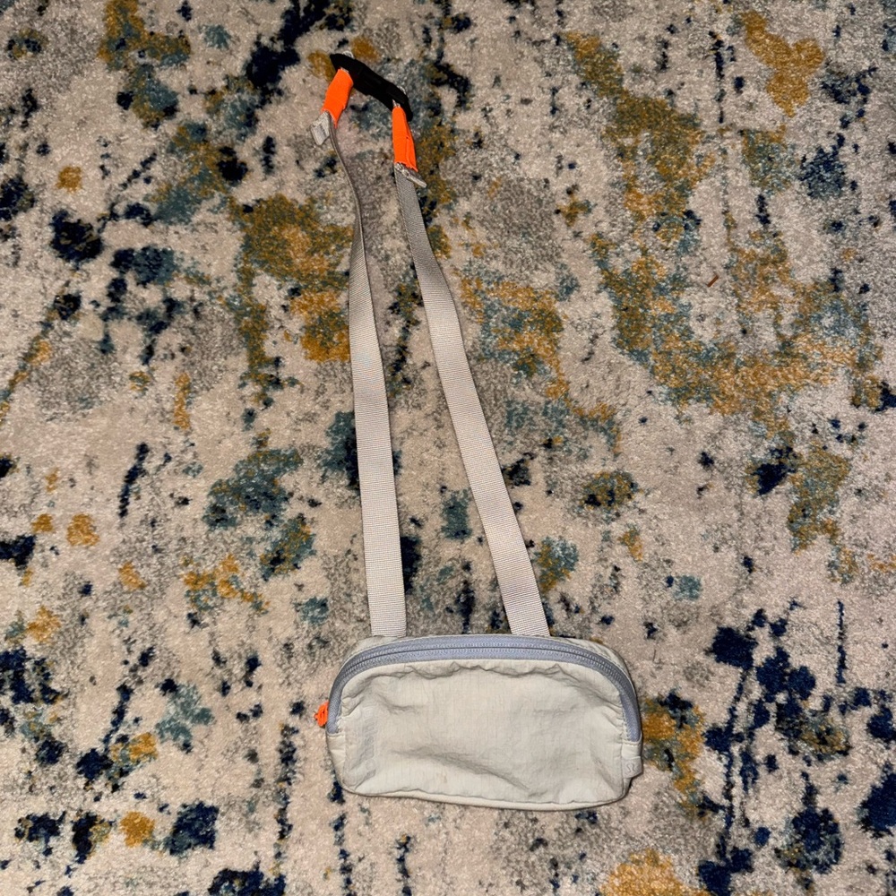 Lululemon Athletica Gray and Orange MINI Crossbody Bag